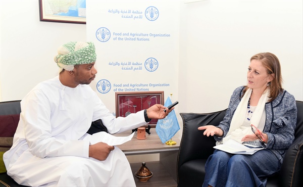 ممثلة الفاو في السلطنة : عُمان تقوم بدور فعال يساند جهود المنظمة في اختصاصاتها المختلفة