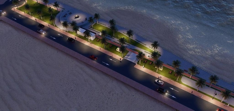 13 أبريل.. البدء في مشروع الواجهة البحرية بولاية دبا