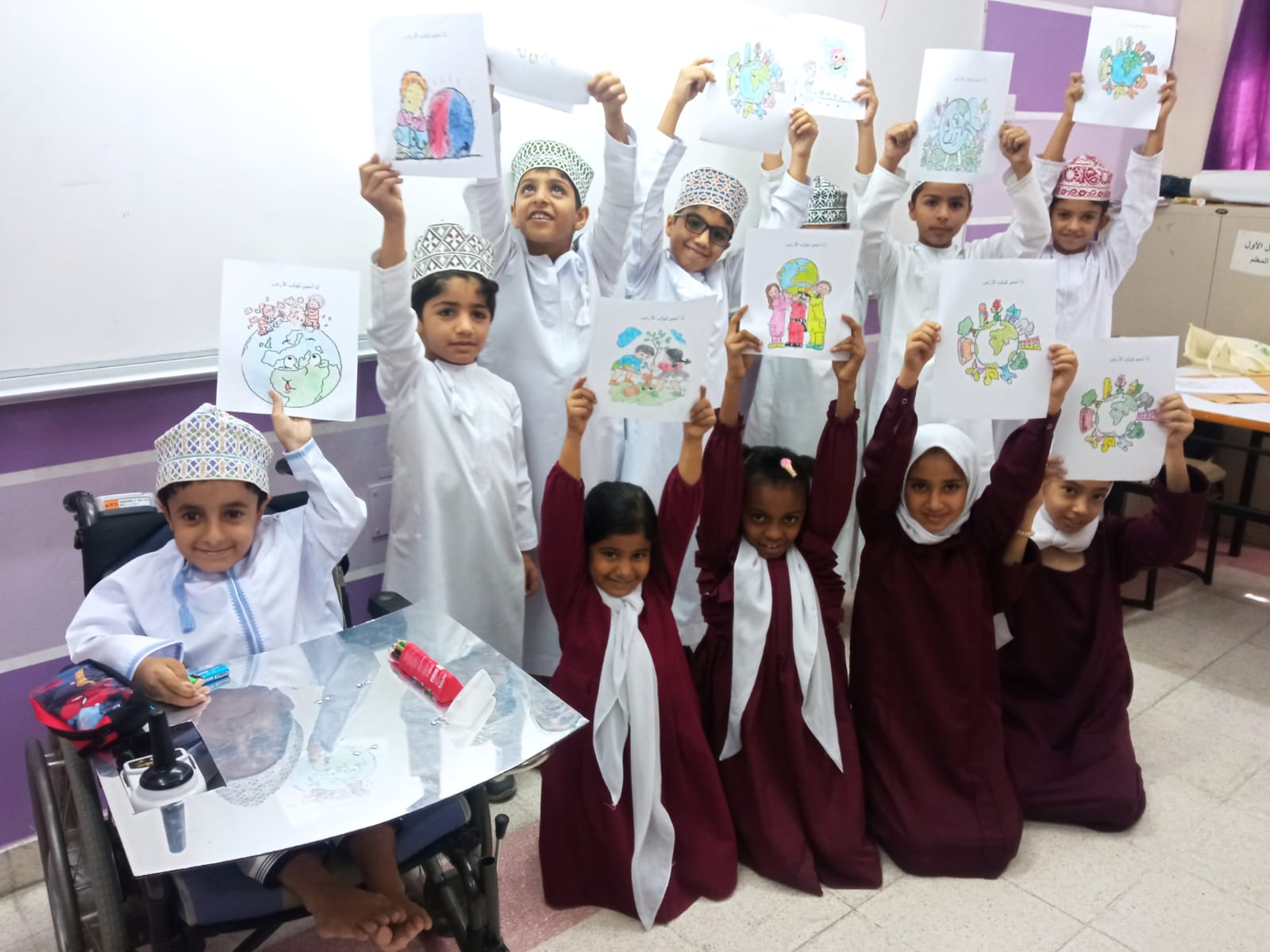 حملة توعوية بيئية لطلبة مدرسة سيح الرحمات بالسويق