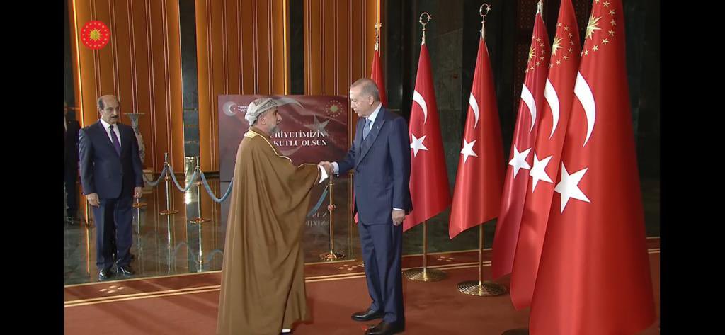 تحيات جلالة السلطان للرئيس التركي