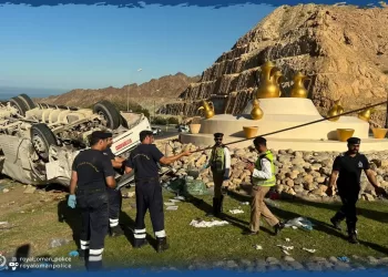 وفاة 4 أشخاص في حادث تدهور حافلة بمسقط