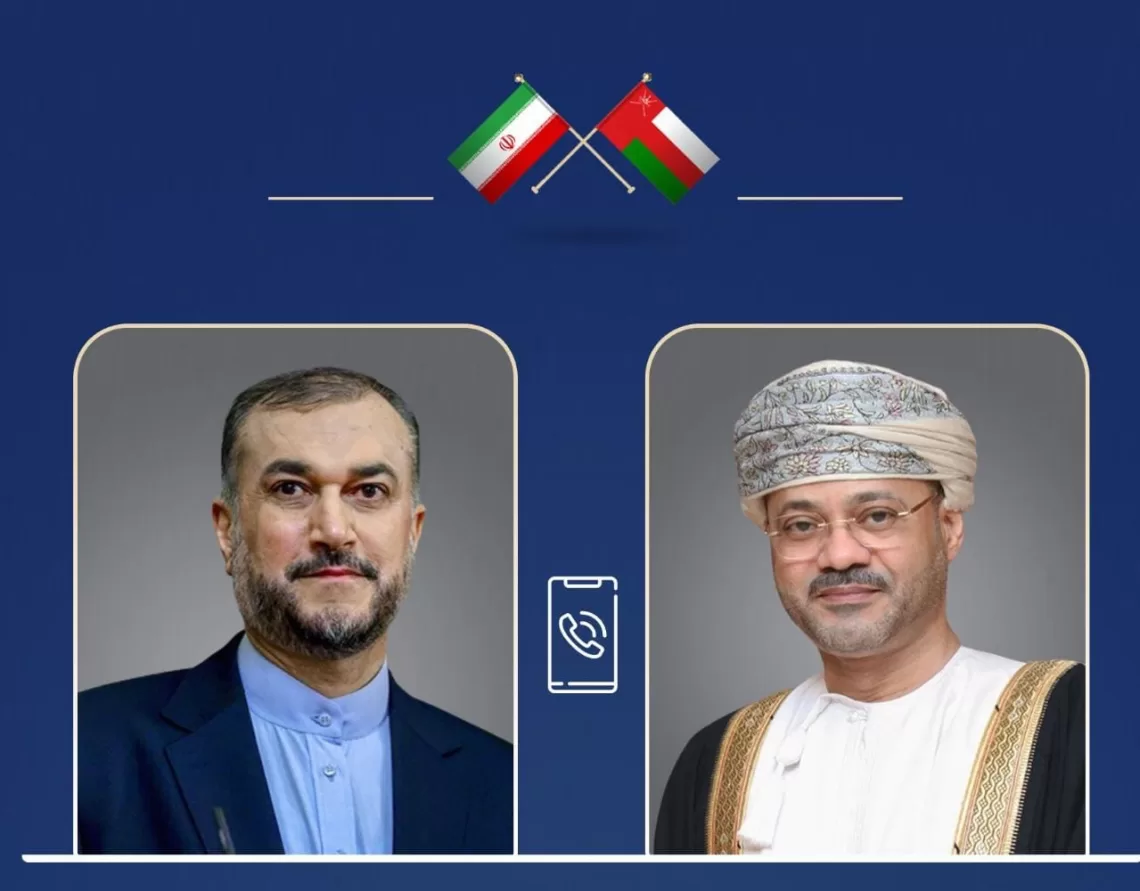 لشكر سلطنة عمان.. السيد بدر البوسعيدي يتلقى اتصالا من وزير الخارجية الإيراني