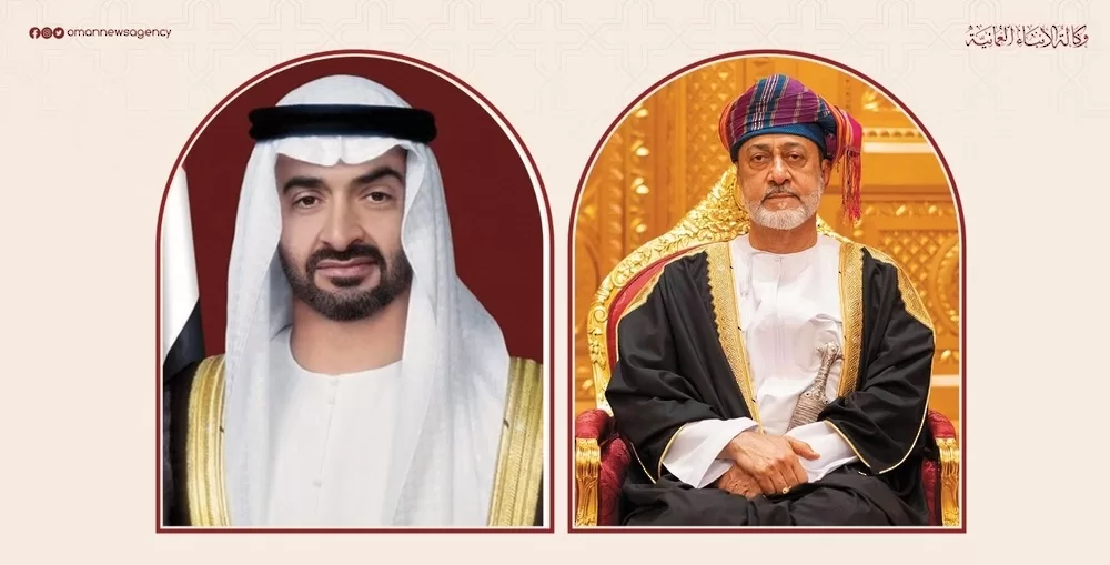 جلالة السلطان ورئيس دولة الإمارات العربية المتحدة يتبادلان التهاني بمناسبة عيد الفطر