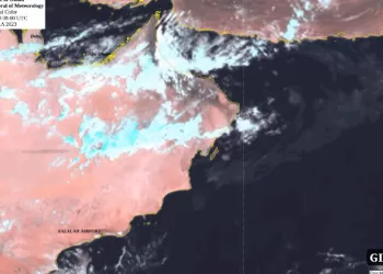 استمرار تدفق السحب المتوسطة وهطول أمطار على الوسطى