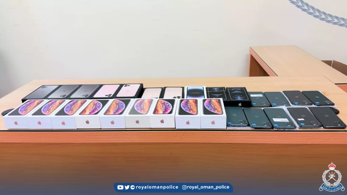 ضبط شخص بتهمة سرقة هواتف نقالة ثمينة في مسندم