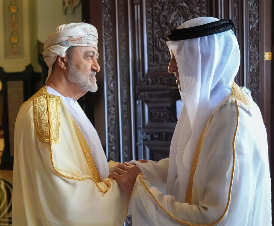 عاجل.. جلالة السلطان يستقبل سمو الشيخ سعود بن صقر القاسمي