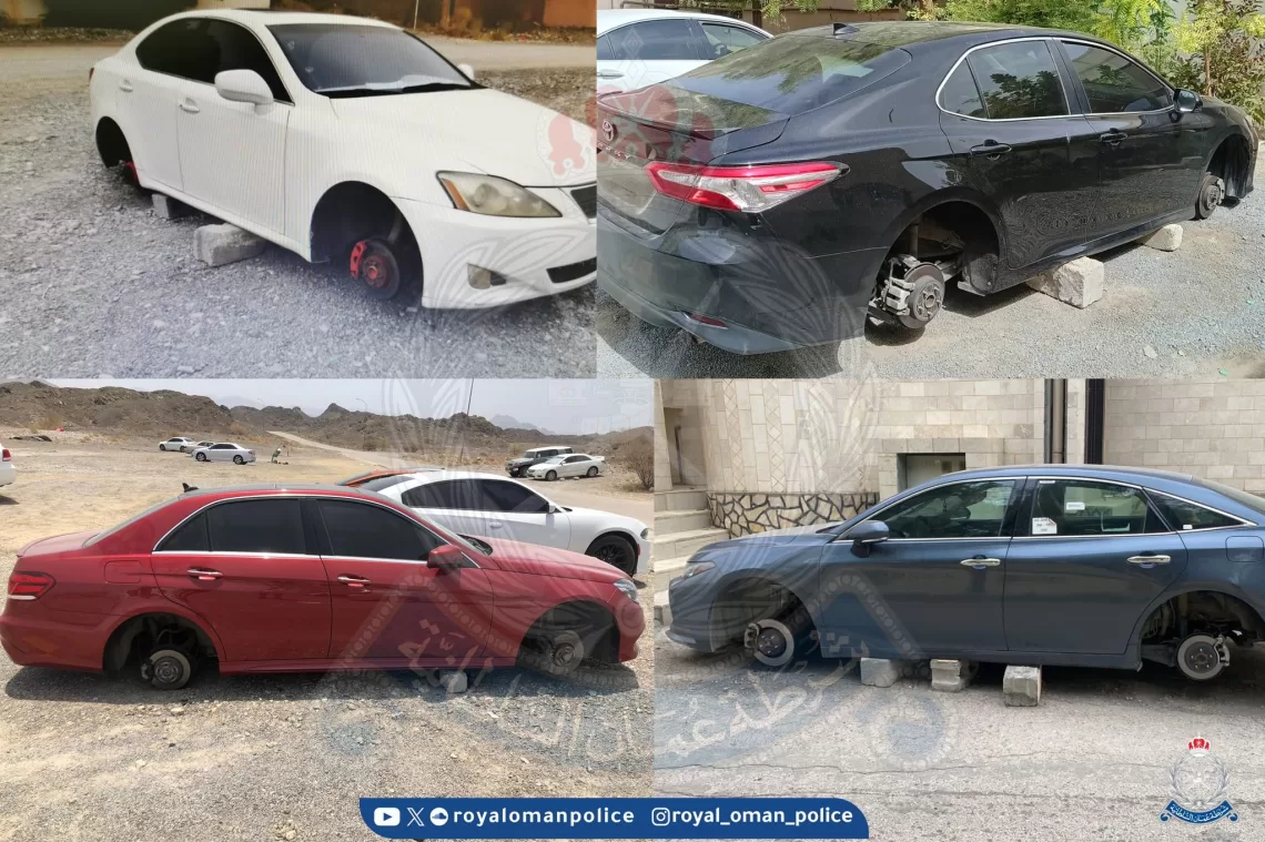 “الشرطة” تستوقف مواطنًا بتهمة سرقة عجلات المركبات في هذه الولايات