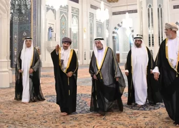 حاكم  الشارقة يزور جامع السلطان قابوس الأكبر و دار الأوبرا السُّلطانية مسقط