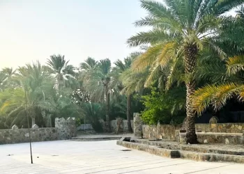 إنجاز 70% من مشروع تطوير واحة محضة