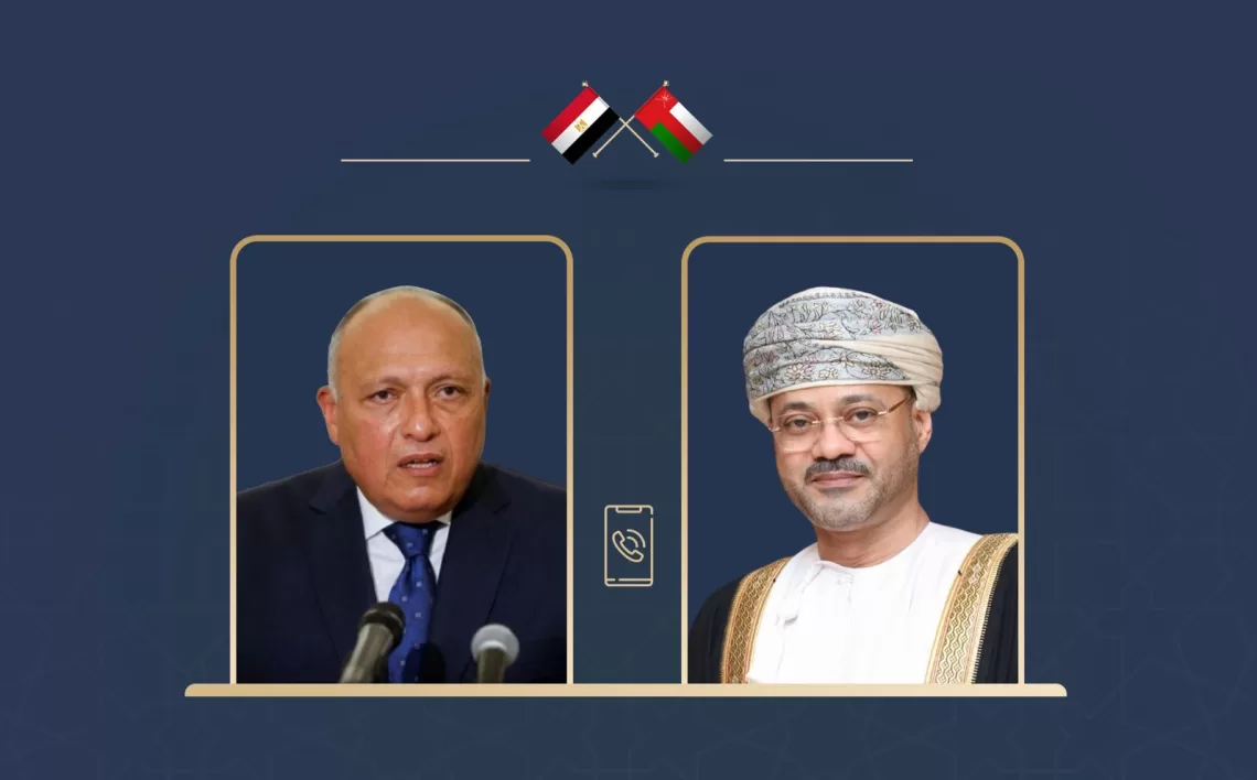 السيد وزير الخارجية يبحث مع نظيره المصري التصعيد الجاري ضد غزة