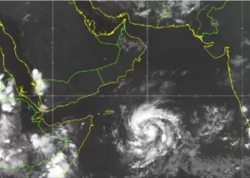 تطور الحالة المدارية في بحر العرب إلى العاصفة (تيج)