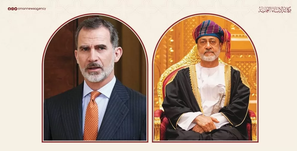 جلالة السلطان يتلقى اتصالا هاتفيا من ملك أسبانيا