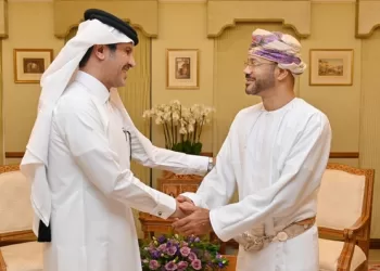 السيد وزير الخارجية يودع السفير القطري