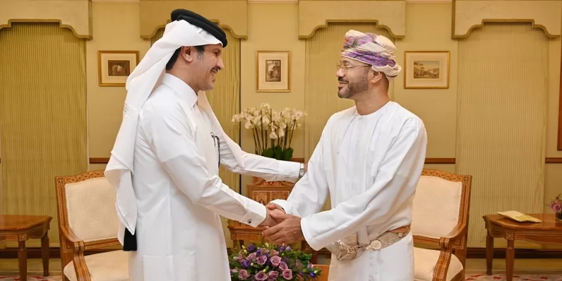 السيد وزير الخارجية يودع السفير القطري