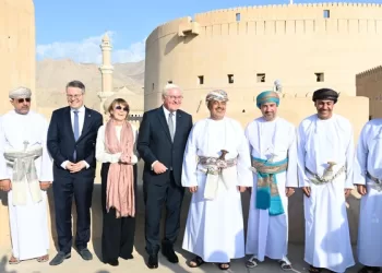 الرئيس الألماني يزور قلعة نزوى