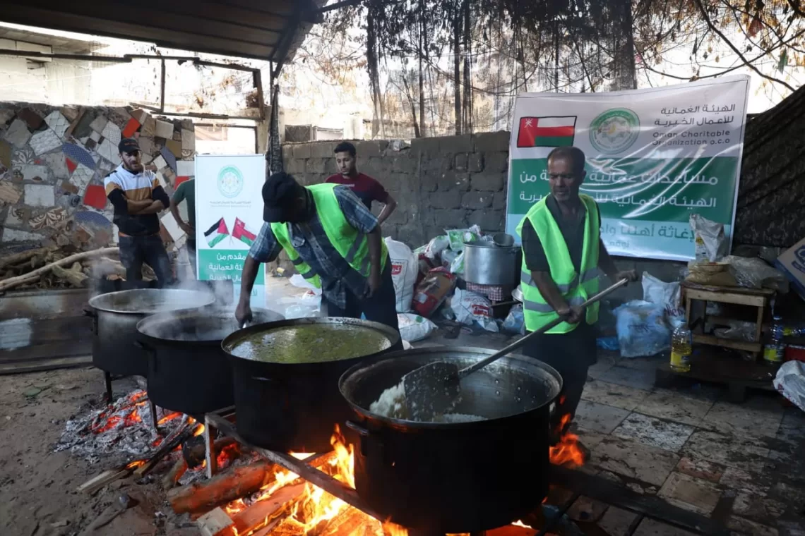بالصور.. تنفيذ المرحلة الأولى من المساعدات الإغاثية العُمانية الطارئة في غزة