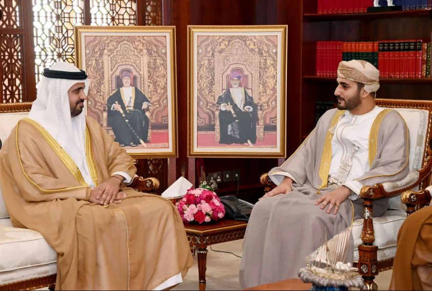 سمو السّيد ذي يزن يبحث سبل تعزيز العلاقات مع الشيخ ذياب بن محمد بن زايد