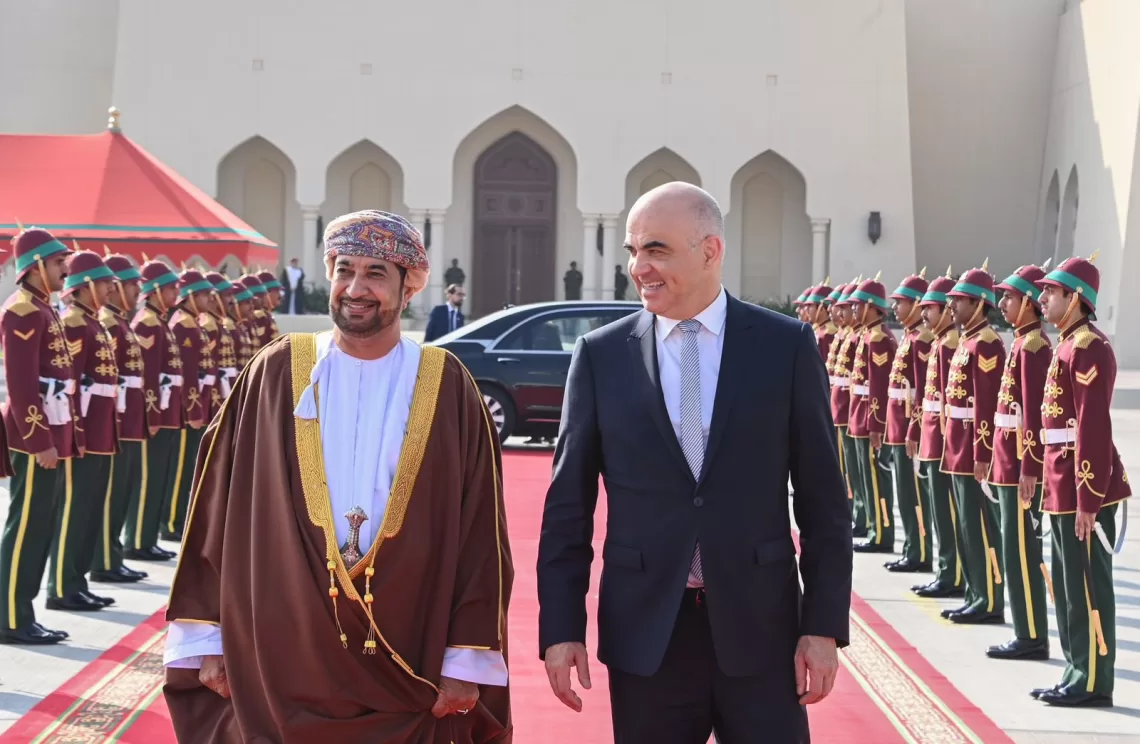 رئيس الاتحاد السويسري يغادر سلطنة عُمان