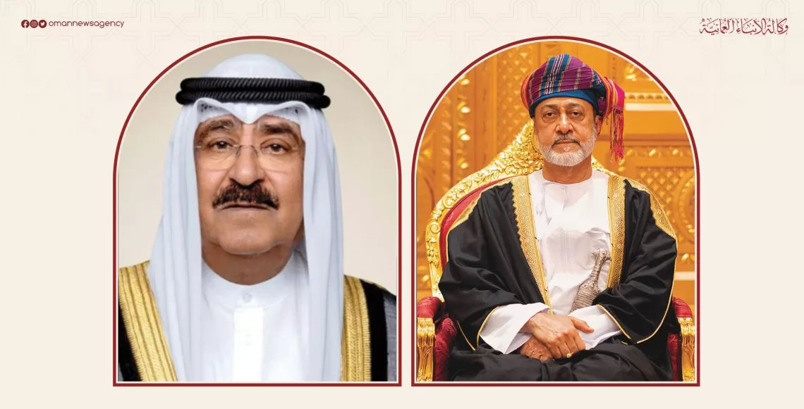 جلالة السلطان يهنئ أمير الكويت بمناسبة أداء اليمين الدستورية وتولي مقاليد الحكم
