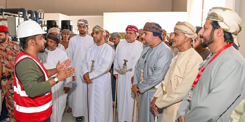 افتتاح محطة تحلية المياه في شليم وجزر الحلانيات