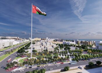 بارتفاع 126 مترا.. “بلدية مسقط” تكشف عن أعلى سارية علم ضمن مشروع ساحة الخوير