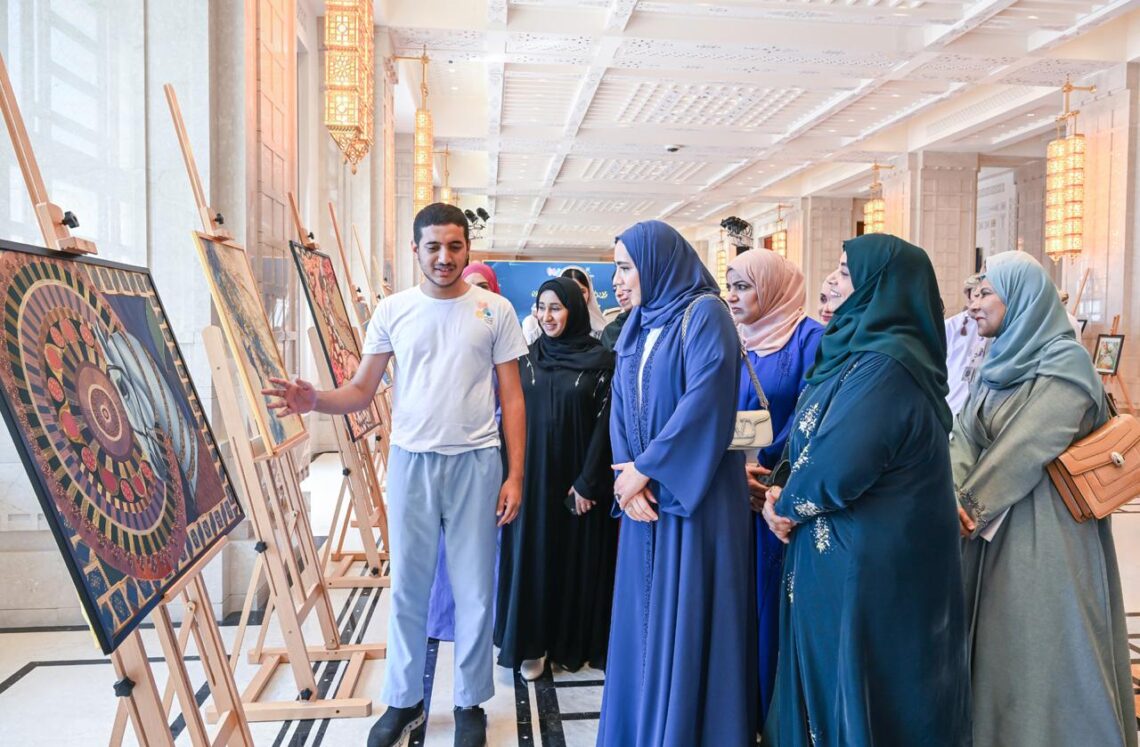 استعراض 25 لوحة إبداعية بافتتاح “معرض اضطراب طيف التوحد للفنون”