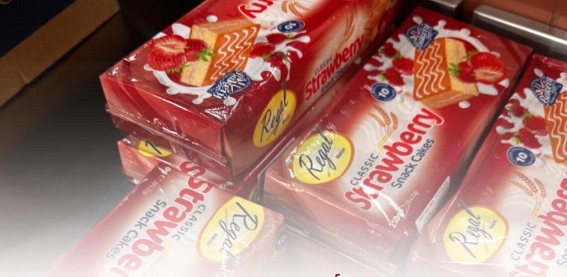 ضبط كعك للأطفال يحتوي على كحول