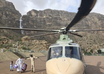 طيران الشرطة ينُفذ عملية نقل لحالة مرضية في قريات
