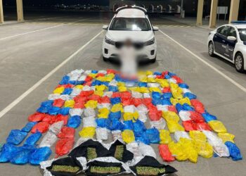 القبض على شخص بتهمة حيازة كمية كبيرة من المواد المخدرة في البريمي