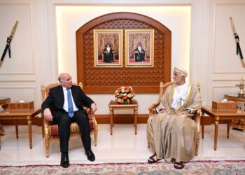 السيد شهاب بن طارق يستقبل وزير الخارجية العراقي