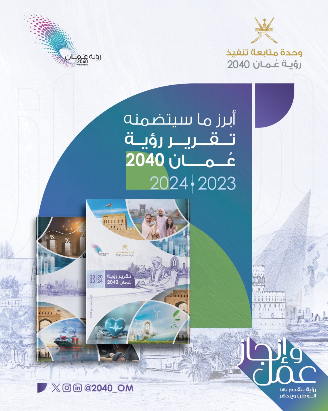 عاجل .. التقرير السنوي لـ”وحدة تنفيذ رؤية عمان 2040″ يستعرض الإنجازات بمختلف القطاعات
