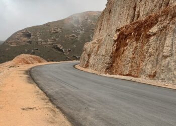 93 % نسبة الإنجاز في مشروع طريق “أرجوت – صرفيت” بضلكوت