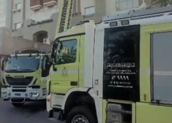 عاجل .. اندلاع حريق في فندق بمسقط.. وفرق الإنقاذ تتدخل