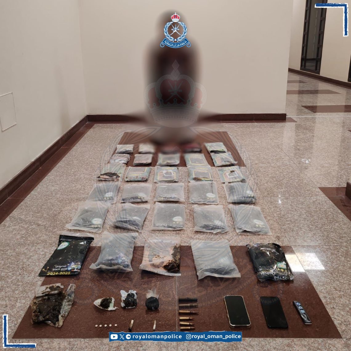 القبض على شخص وبحوزته 30 كيلوجرامًا من مخدر الحشيش