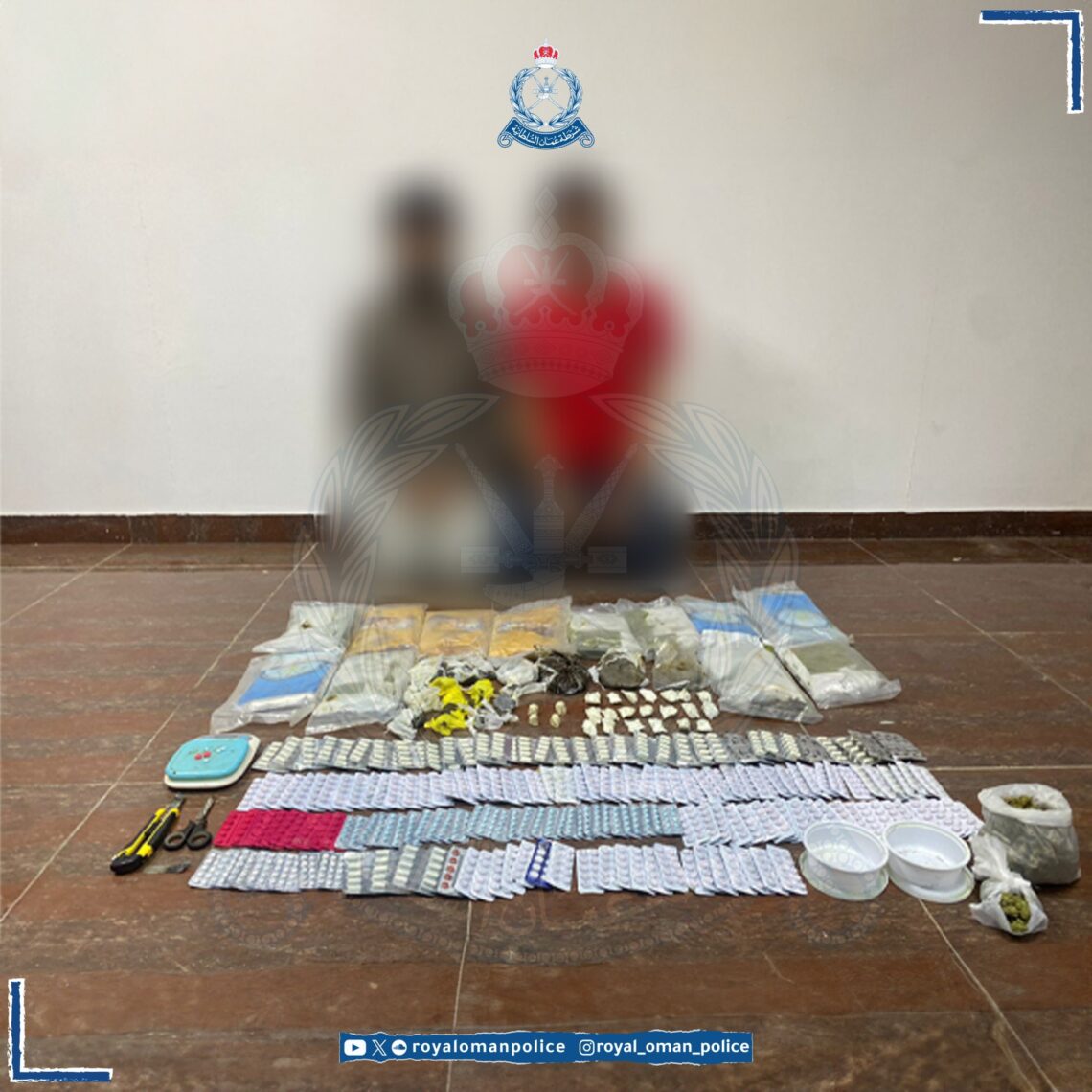 القبض على شخصين بحوزتهما كميات كبيرة من المواد المخدرة