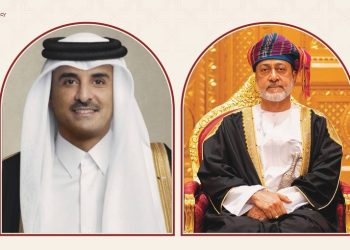جلالة السلطان المعظم يهنئ أمير قطر