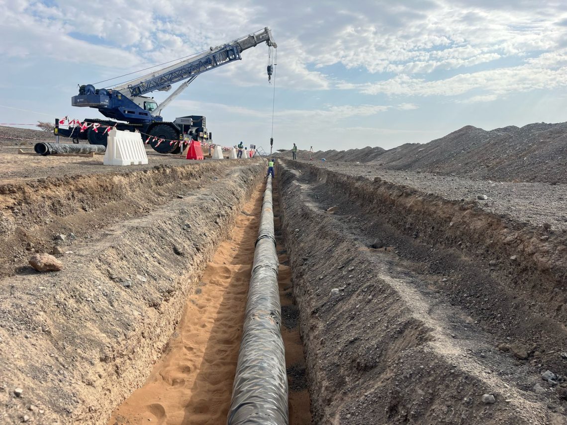 إنجاز 10% من مشروع شبكات توزيع المياه بإزكي