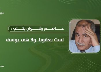 عاصم رشوان يكتب: لست يعقوبا.. ولا هي يوسف