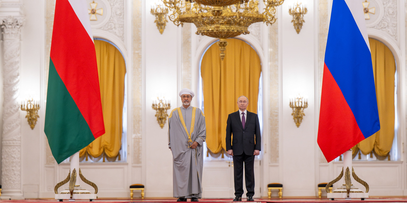 جلالةُ السُّلطان والرئيس الرّوسي يؤكّدان على حرصهما على مواصلة تطوير التّعاون الثُّنائي