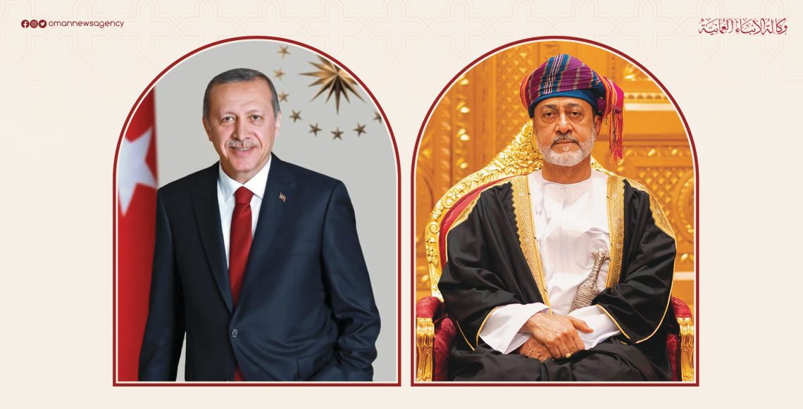 جلالة السلطان يبحث في اتصال هاتفي مع الرئيس التركي جهود خفض التوتر بالمنطقة