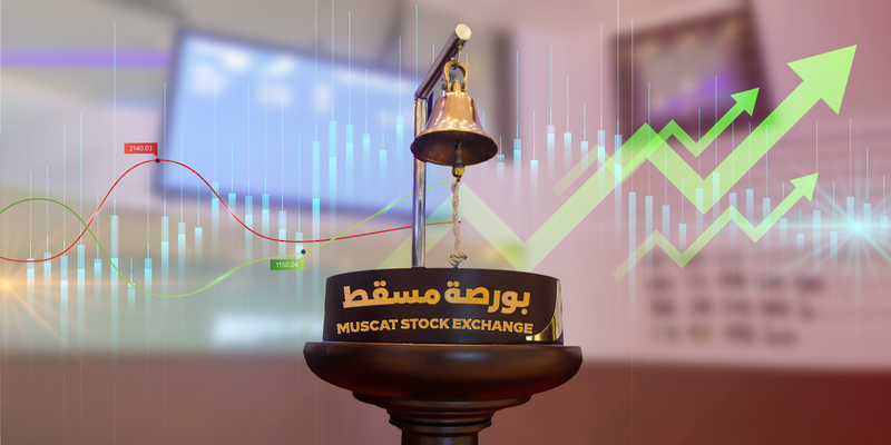 ارتفاع مؤشر بورصة مسقط بنهاية تداولات اليوم