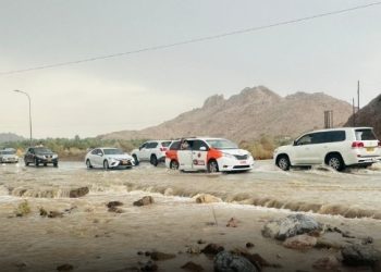 هطول أمطار متفاوتة الغزارة على عدة ولايات محافظة شمال الشرقية