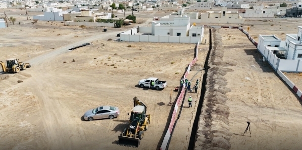 تواصل تنفيذ مشروعات شبكات المياه في محافظة البريمي