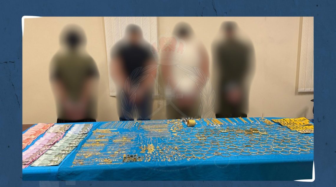 ملثمون يسرقون مصوغات ذهبية بـ150 ألف ريال.. والشرطة تنجح في ضبطهم
