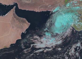 تطور الحالة المدارية في بحر العرب إلى عاصفة مدارية “شاكتي”