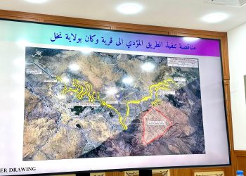 مناقشة تفاصيل تنفيذ الطريق المؤدي إلى قرية وكان بولاية نخل لطرحه قريبا