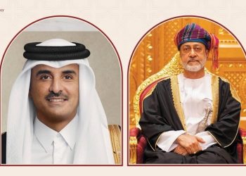 جلالة السلطان المعظم يهنئ أمير قطر