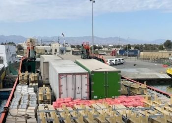 أكثر من 813 طن إجمالي البضائع المتناولة في ميناء شناص بنهاية 2025