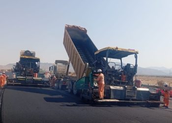 إنجاز 85 % من مشروع طريق السلطان تركي بن سعيد