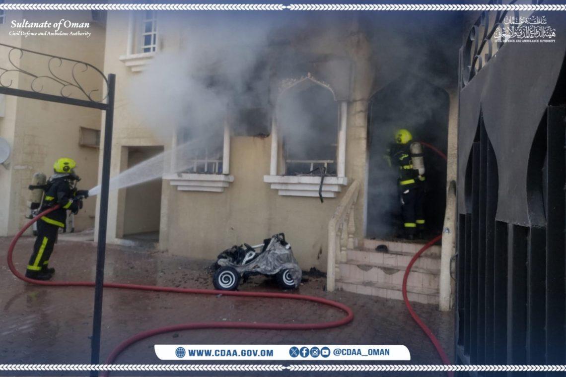 إصابة شخصين في حادث نشوب حريق بمنزل في سناو